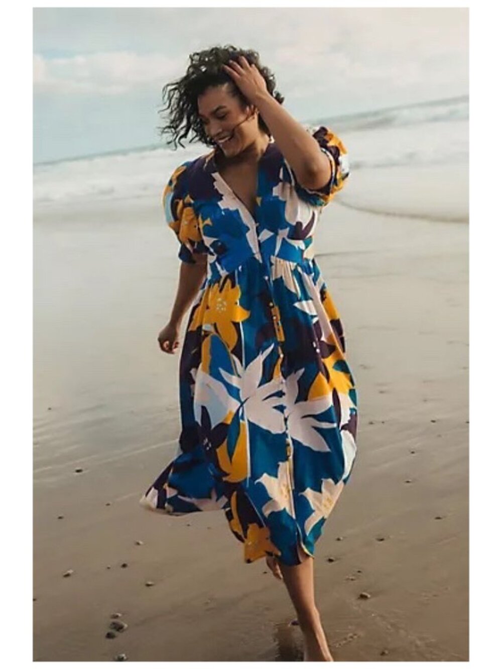 ANTHROPOLOGIE | 100% Cotton Ronika Botanical Maxi Dress | NWT - Picture 7 of 9